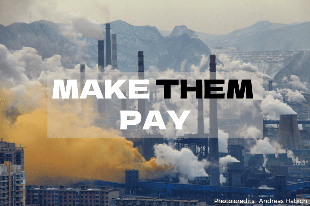 Picture of polluting fossil fuel companies