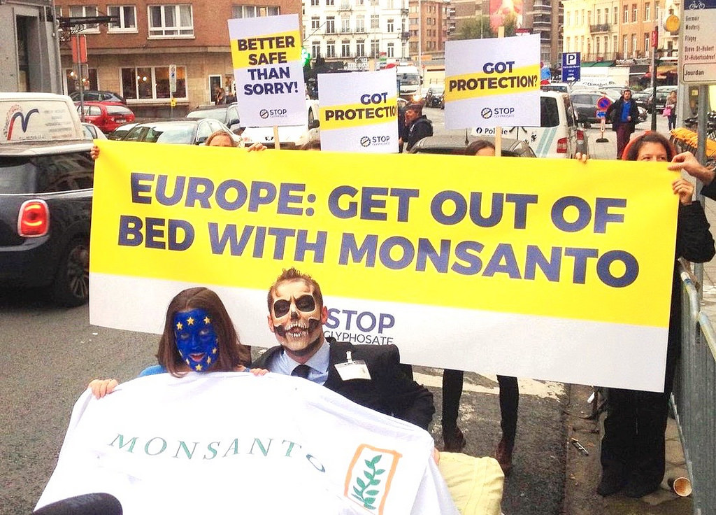 Imagen manifestación contra Monsanto