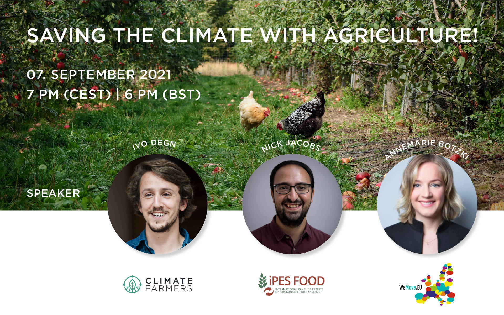 Banner image for event: Saving the climate with agriculture